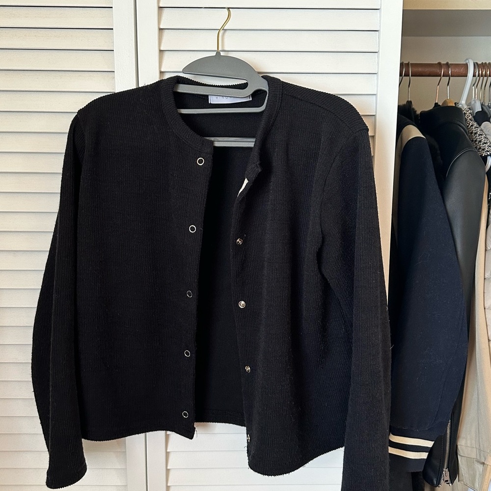 Black button up cardigan